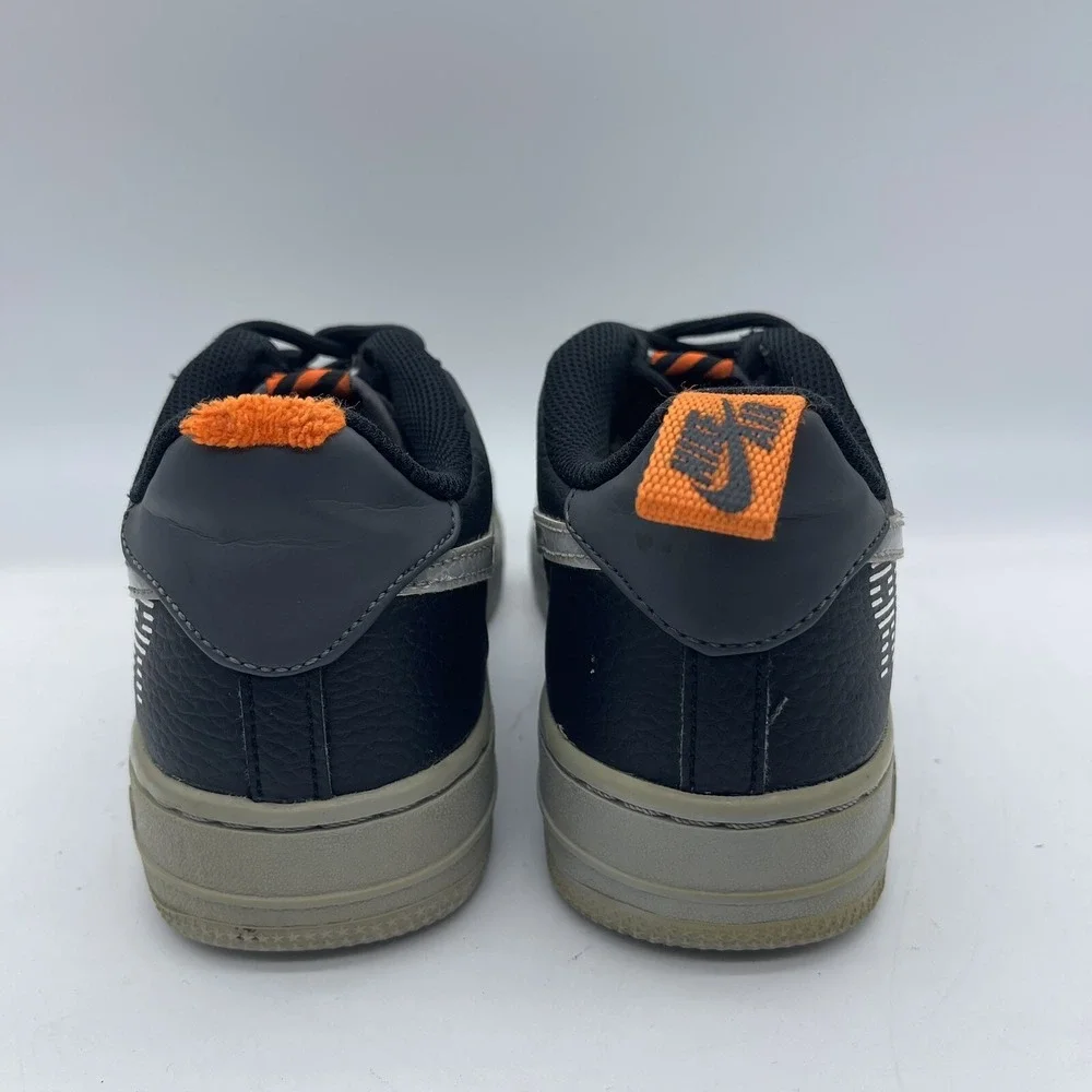 Nike Air Force 1 LV8 GS Youth Size 5.5Y BQ5484-001 Black Gray Under Construction
